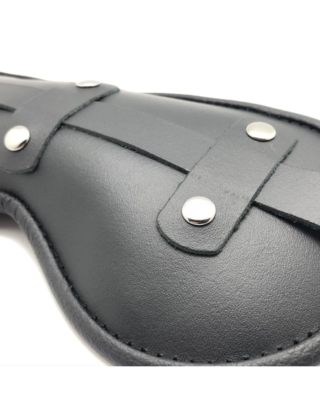 Padded leather mask Blind Up Black