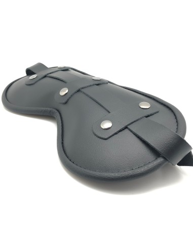 Padded leather mask Blind Up Black
