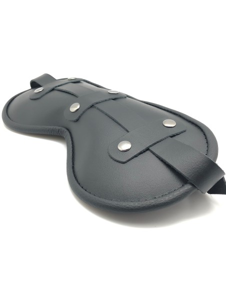 Padded leather mask Blind Up Black