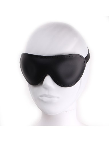 Deluxe black leather mask