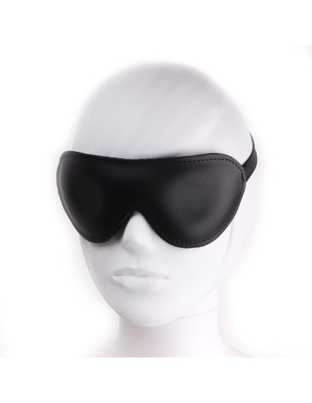 Deluxe black leather mask