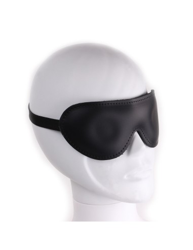 Deluxe black leather mask