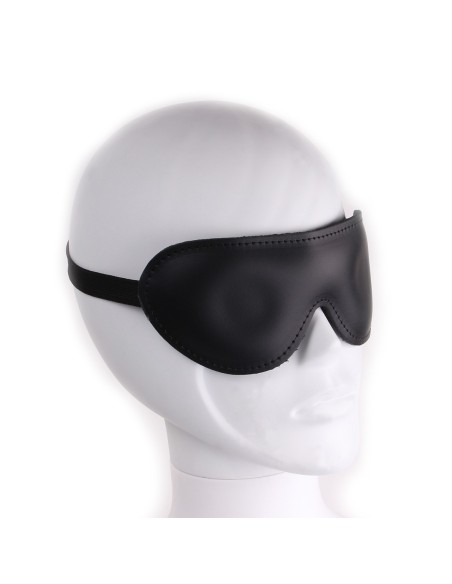 Deluxe black leather mask