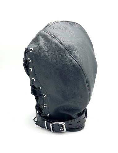 Cagoule Sensorielle en Cuir | FetishXplore