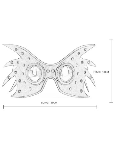 Masque Wingy Noir | FetishXplore