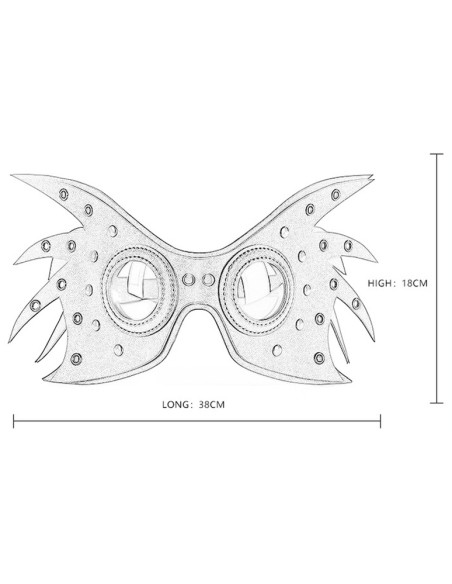 Masque Wingy Noir | FetishXplore