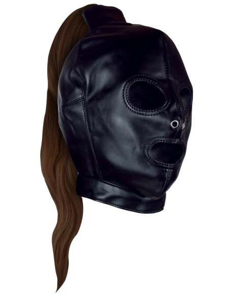Cagoule Queue de Cheval Brune Hood Tail | FetishXplore