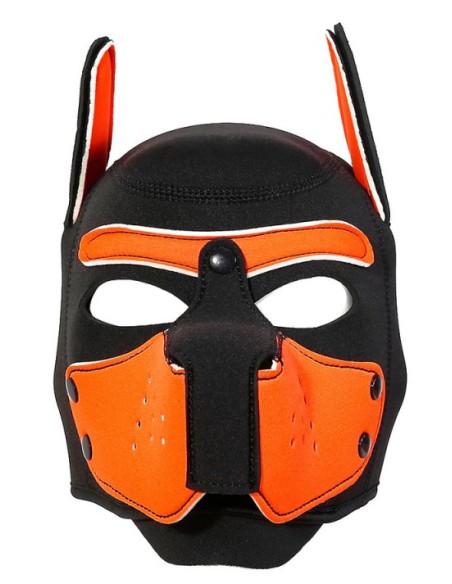 Cagoule Enjoy Puppy Noir-Orange | FetishXplore