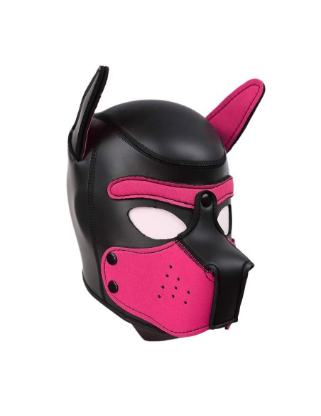 Cagoule Puppy Néoprène Rose | FetishXplore