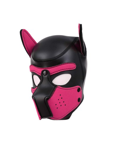 Cagoule Puppy Néoprène Rose | FetishXplore