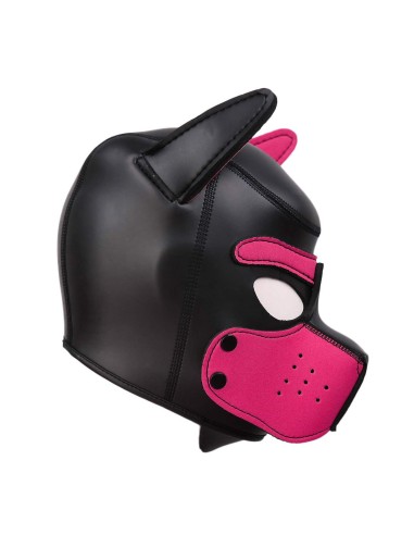 Cagoule Puppy Néoprène Rose | FetishXplore