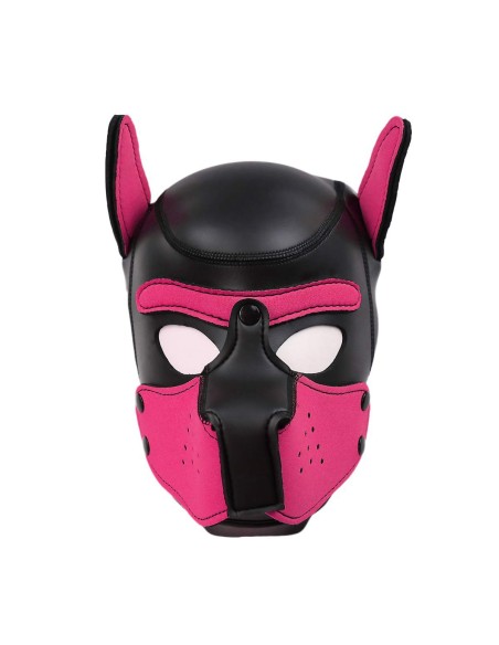 Cagoule Puppy Néoprène Rose | FetishXplore