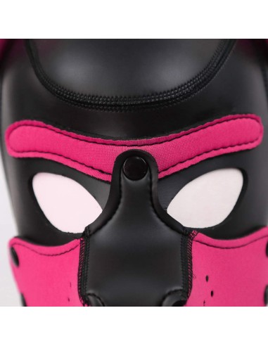 Cagoule Puppy Néoprène Rose | FetishXplore