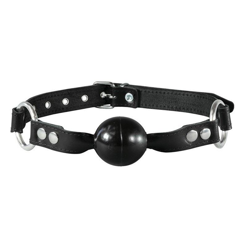 Baillon Boule Simply Gag 4cm Noir - FetishXplore
