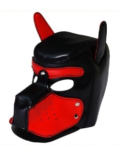 Cagoule Puppy Simili Rouge | FetishXplore