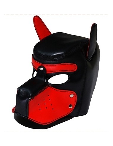 Cagoule Puppy Simili Rouge | FetishXplore