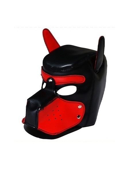 Cagoule Puppy Simili Rouge | FetishXplore