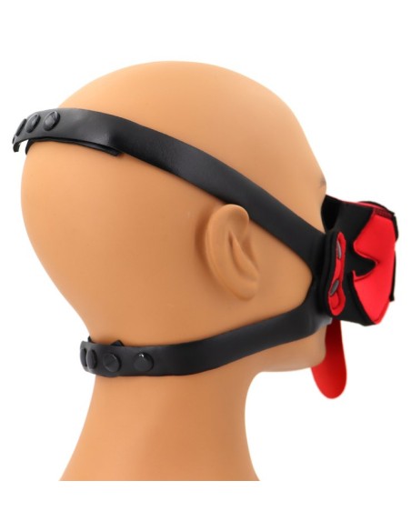 Museau Puppy Muz Noir-Rouge | FetishXplore