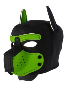 Cagoule Enjoy Puppy Noir-Vert | FetishXplore