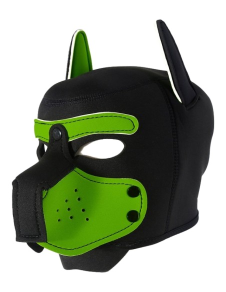 Cagoule Enjoy Puppy Noir-Vert | FetishXplore