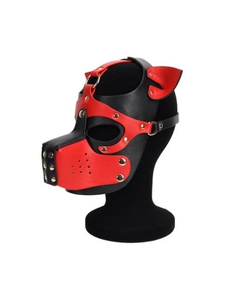 Masque Puppy Dog Ixo Noir-Rouge | FetishXplore