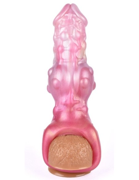 Gaine de Pénis Monster Toadix 17 x 6 cm Rose | FetishXplore