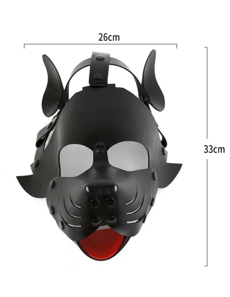 Masque Dog Pup Noir | FetishXplore
