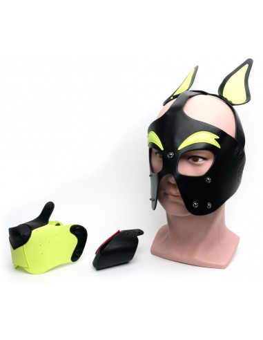 Masque Puppy 665 Jaune-Vert | FetishXplore