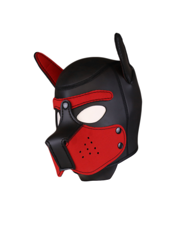 Cagoule Puppy Néoprène Rouge | FetishXplore