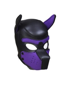 Cagoule Puppy Néoprène Violet | FetishXplore