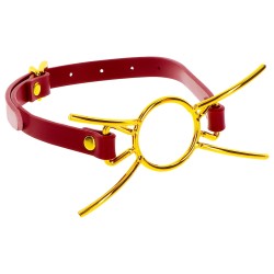Bâillon Spider Rouge Doré