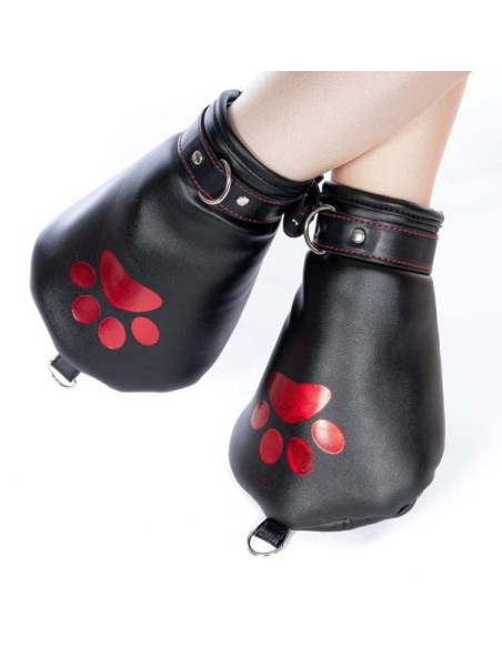 Kit Complet Puppy Bondage 14 Pièces Noir-Rouge | FetishXplore