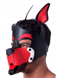 Masque Puppy 665 Rouge-Blanc | FetishXplore 2
