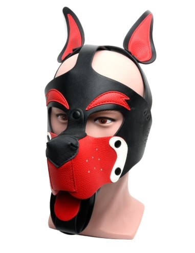 Masque Puppy 665 Rouge-Blanc | FetishXplore