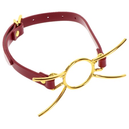 Bâillon Spider Rouge Doré