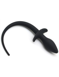 Plug Queue de Chien Silicone 7,5 x 3,1cm Noir | FetishXplore 2