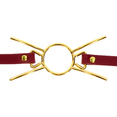 Bâillon Spider Rouge Doré