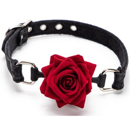 Baillon Boule avec Rose Rouge - FetishXplore