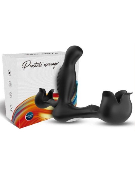 Plug Prostatique Rotatif avec Sac à Bourses Surround 10 x 3.4 cm