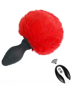 Plug Vibrant Pompon Tailyvibe 6.5x3.1cm Rouge | FetishXplore