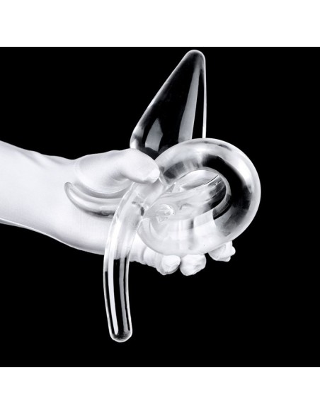 Plug Tail Zoo Tail M 8 x 4 cm - Tail 22 cm Transparent