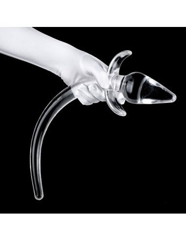 Plug Tail Zoo Tail L 10 x 5 cm - Tail 27 cm Transparent