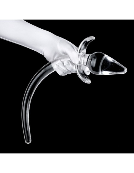 Plug Tail Zoo Tail L 10 x 5 cm - Tail 27 cm Transparent