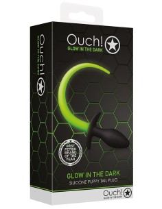 Plug Queue de Chien Phosphorescente Glow Tail 8x3.2cm | FetishXplore 2