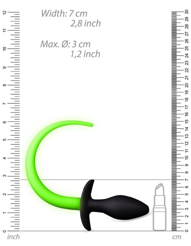 Glow Tail Plug 8 x 3.2cm