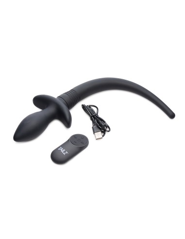 Plug Queue de chien vibrante Waggerz 9 x 3.8cm - Queue 25cm