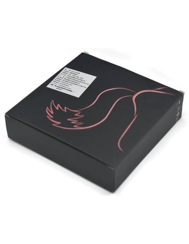Vibrating Plug with White Tail Curve 9 x 3.7cm | Tail 30cm