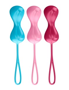 Kit de 3 Boules de Geisha Satisfyer 3.4 cm | FetishXplore