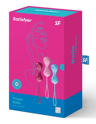 Kit de 3 Boules de Geisha Satisfyer 3.4 cm | FetishXplore