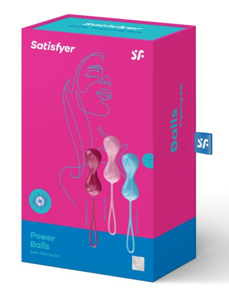 Kit de 3 Boules de Geisha Satisfyer 3.4 cm | FetishXplore